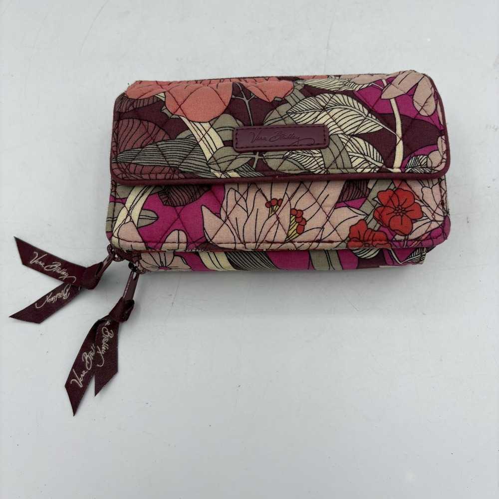 Vera Bradley Wallet Bohemian Blooms Pink Floral Flowers